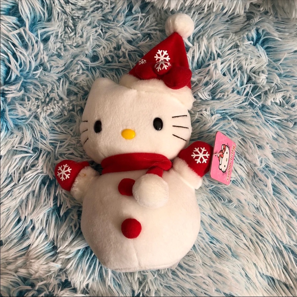 Sanrio Hello Kitty Snowman Plush❤️